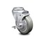 Service Caster 4 Inch Gray Polyurethane Wheel Swivel Bolt Hole Caster with Brake SCC SCC-BH20S414-PPUB-TLB - alternate 1